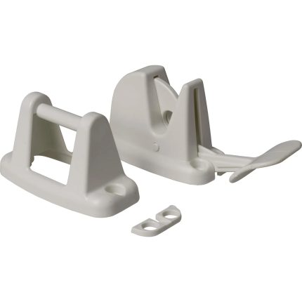 Kunststof deurvanger afsluitbaar wit