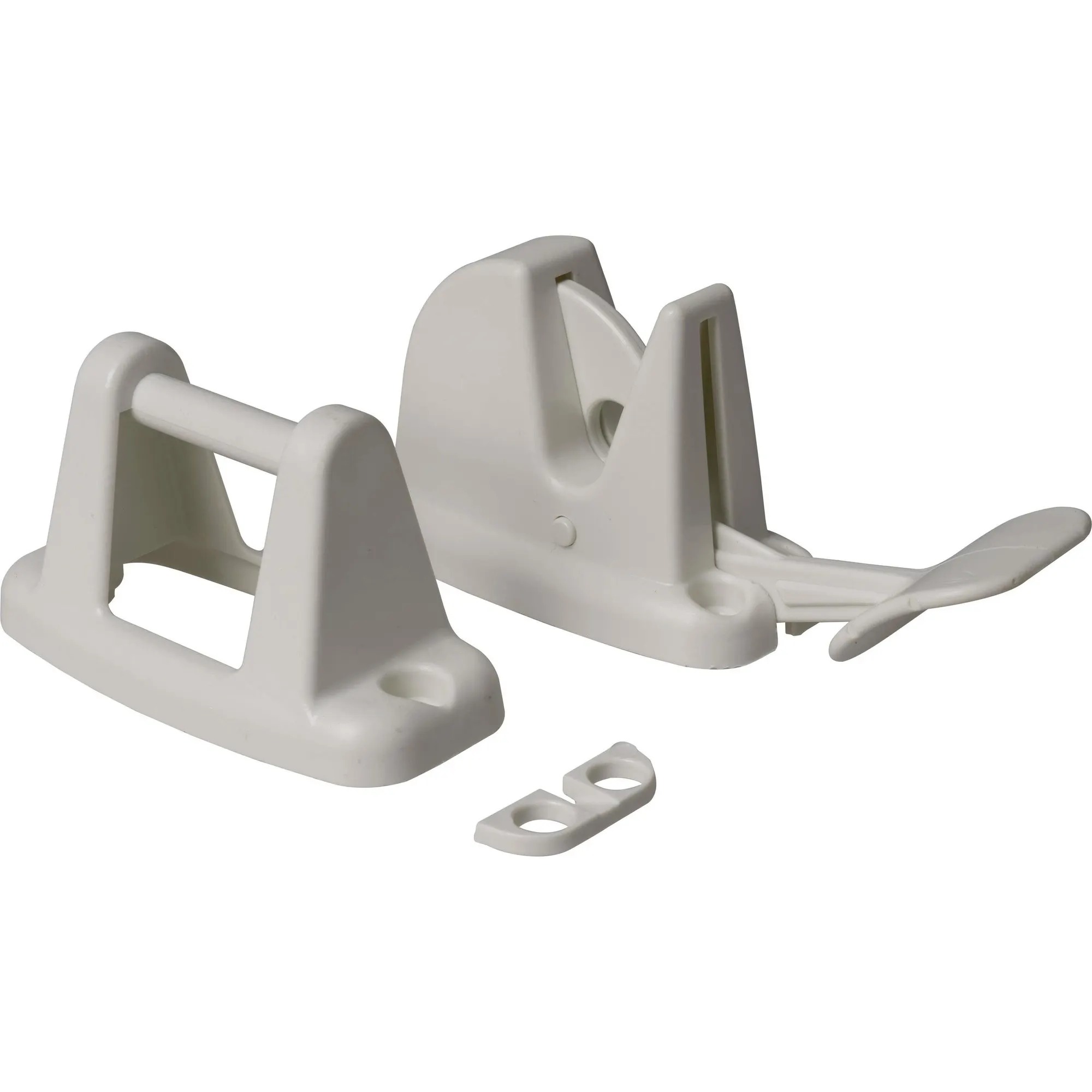 Kunststof deurvanger afsluitbaar wit - 103828 (1)